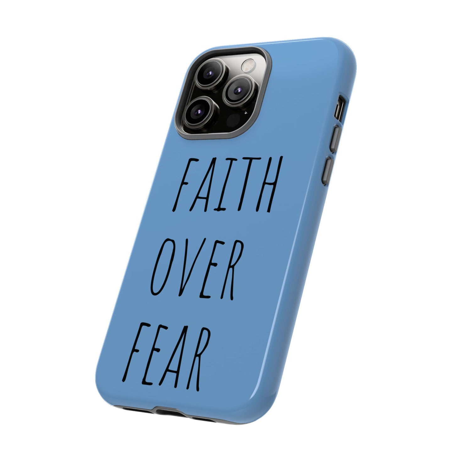 Faith Over Fear Phone Case, Motivational Phone Cover, Inspirational Tech Accessories, Gift for Friends, Affirmation Case