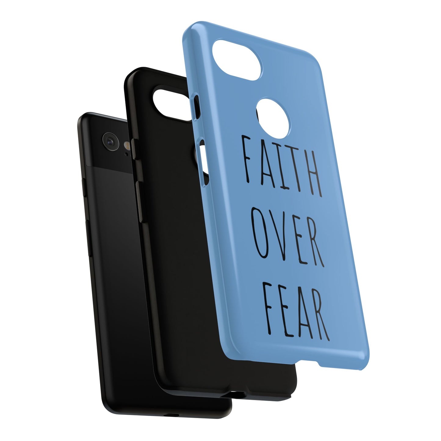 Faith Over Fear Phone Case, Motivational Phone Cover, Inspirational Tech Accessories, Gift for Friends, Affirmation Case