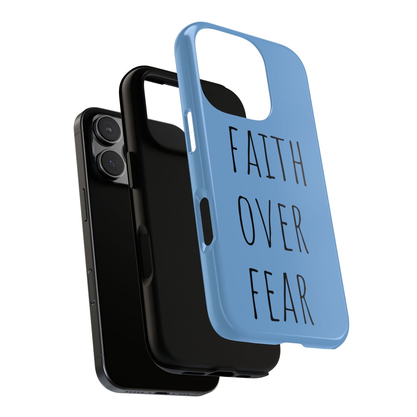 Faith Over Fear Phone Case, Motivational Phone Cover, Inspirational Tech Accessories, Gift for Friends, Affirmation Case