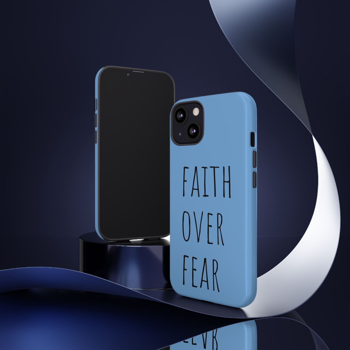 Faith Over Fear Phone Case, Motivational Phone Cover, Inspirational Tech Accessories, Gift for Friends, Affirmation Case