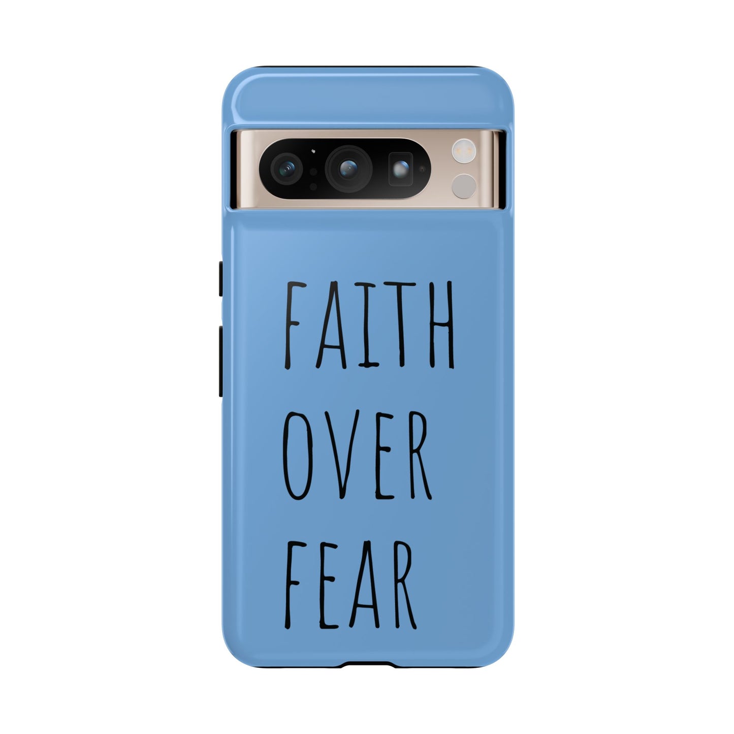 Faith Over Fear Phone Case, Motivational Phone Cover, Inspirational Tech Accessories, Gift for Friends, Affirmation Case