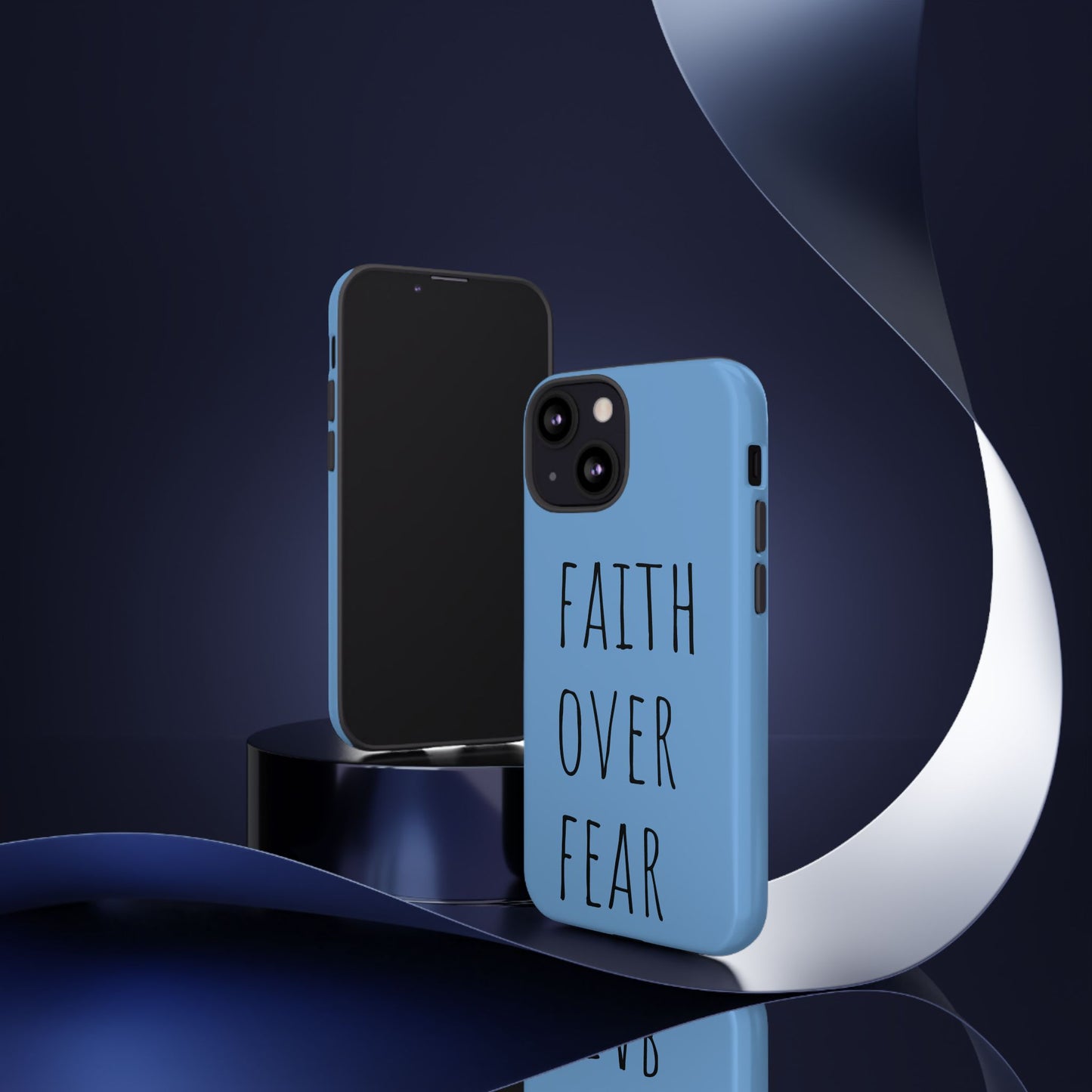 Faith Over Fear Phone Case, Motivational Phone Cover, Inspirational Tech Accessories, Gift for Friends, Affirmation Case
