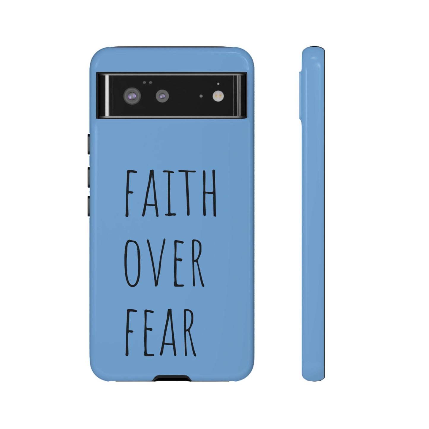 Faith Over Fear Phone Case, Motivational Phone Cover, Inspirational Tech Accessories, Gift for Friends, Affirmation Case