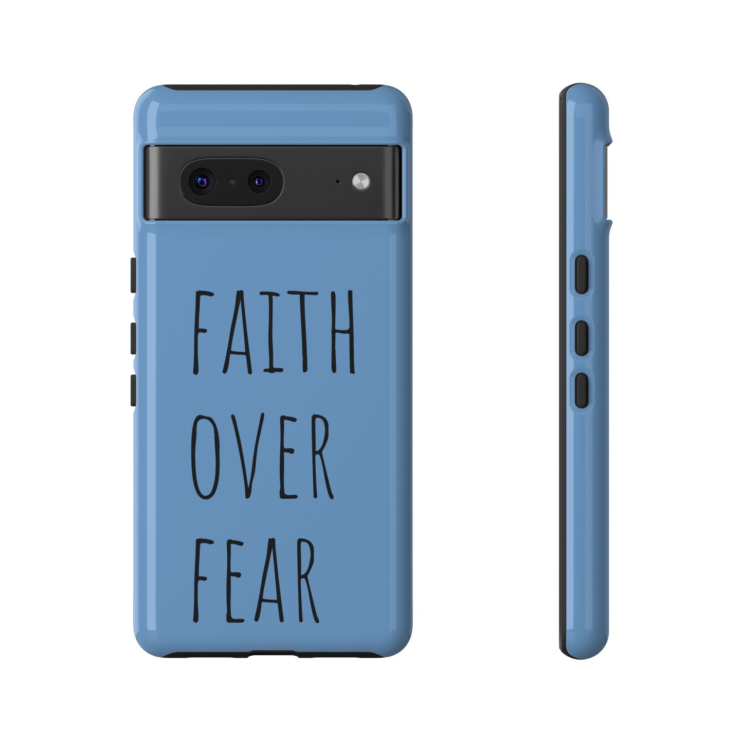 Faith Over Fear Phone Case, Motivational Phone Cover, Inspirational Tech Accessories, Gift for Friends, Affirmation Case