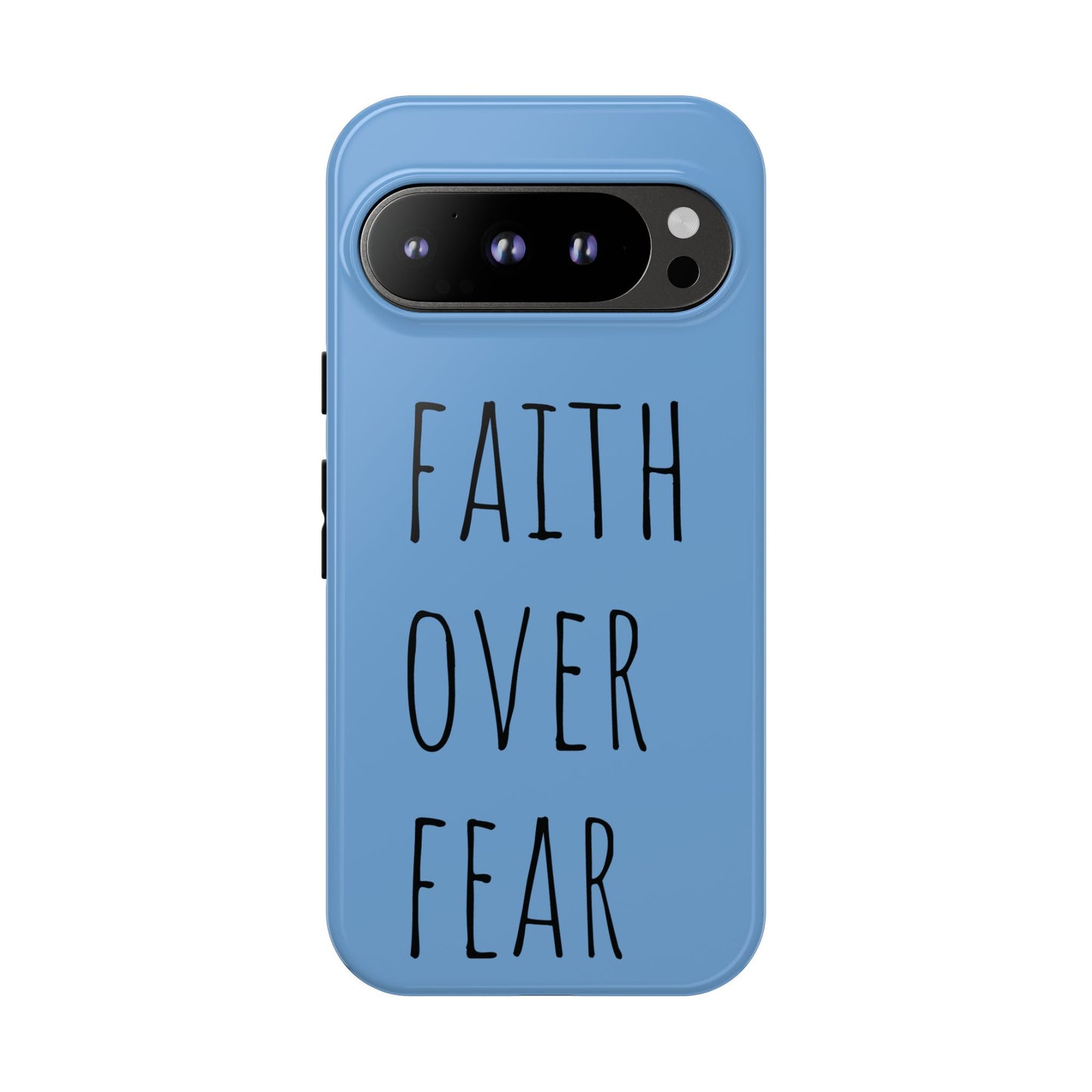 Faith Over Fear Phone Case, Motivational Phone Cover, Inspirational Tech Accessories, Gift for Friends, Affirmation Case