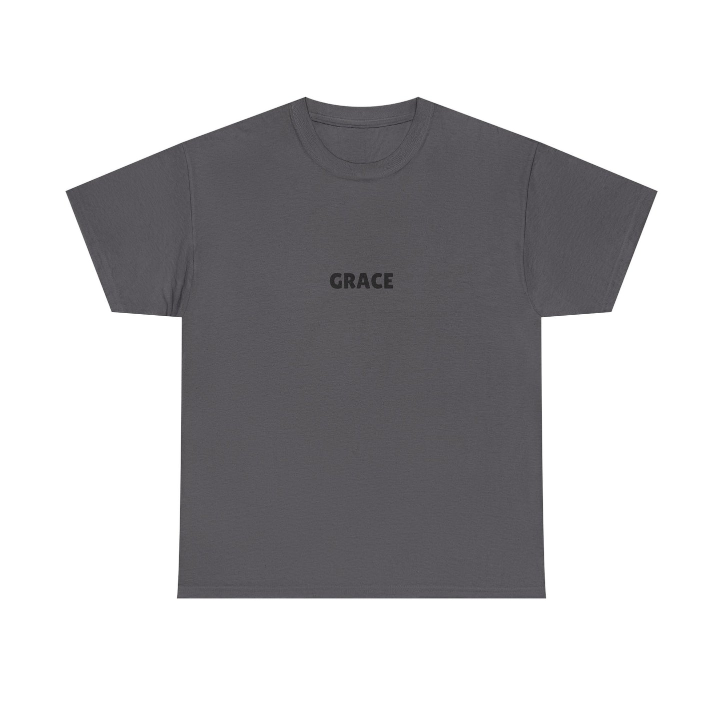 Chic Unisex Heavy Cotton Tee with 'Grace' Design - Perfect for Daily Wear, Gifts, Self-Love, Inspirational Apparel
