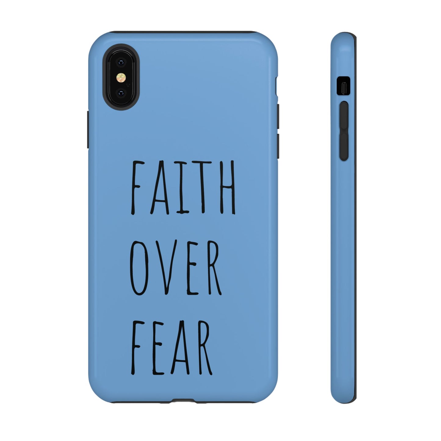 Faith Over Fear Phone Case, Motivational Phone Cover, Inspirational Tech Accessories, Gift for Friends, Affirmation Case