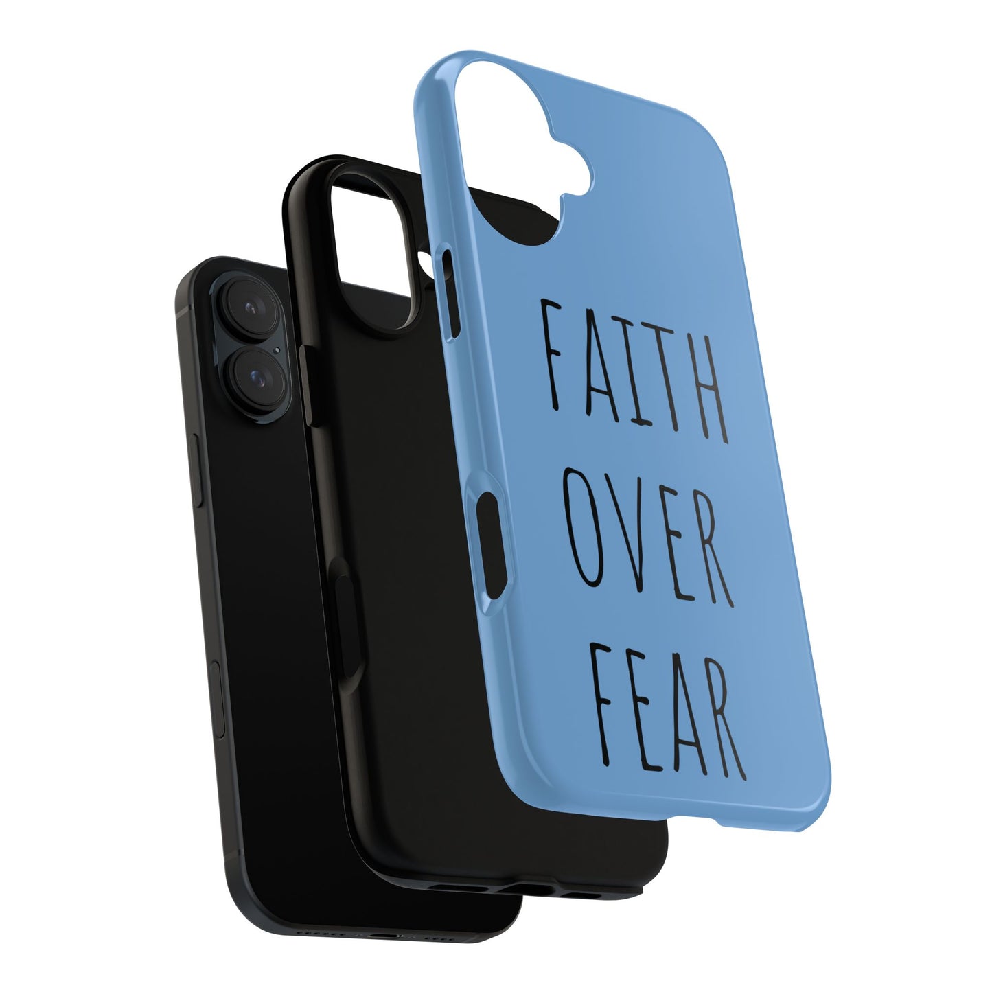 Faith Over Fear Phone Case, Motivational Phone Cover, Inspirational Tech Accessories, Gift for Friends, Affirmation Case