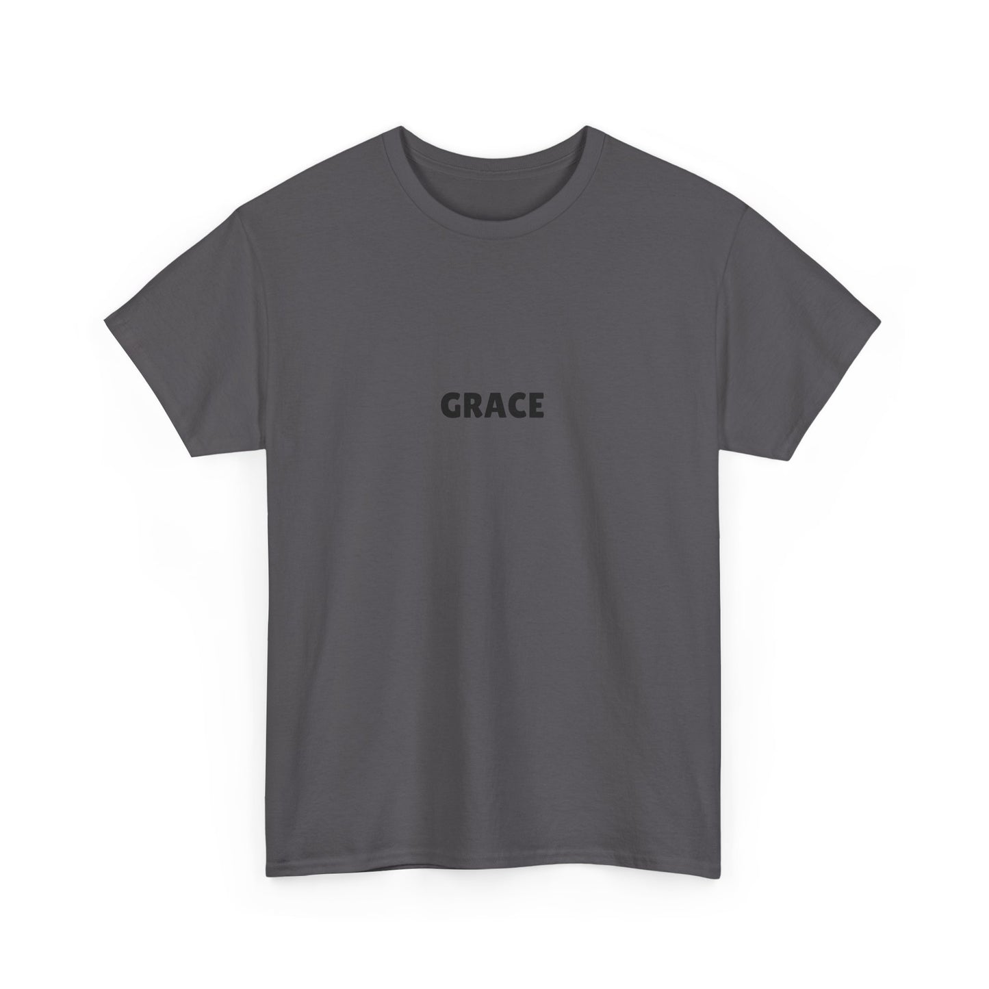Chic Unisex Heavy Cotton Tee with 'Grace' Design - Perfect for Daily Wear, Gifts, Self-Love, Inspirational Apparel