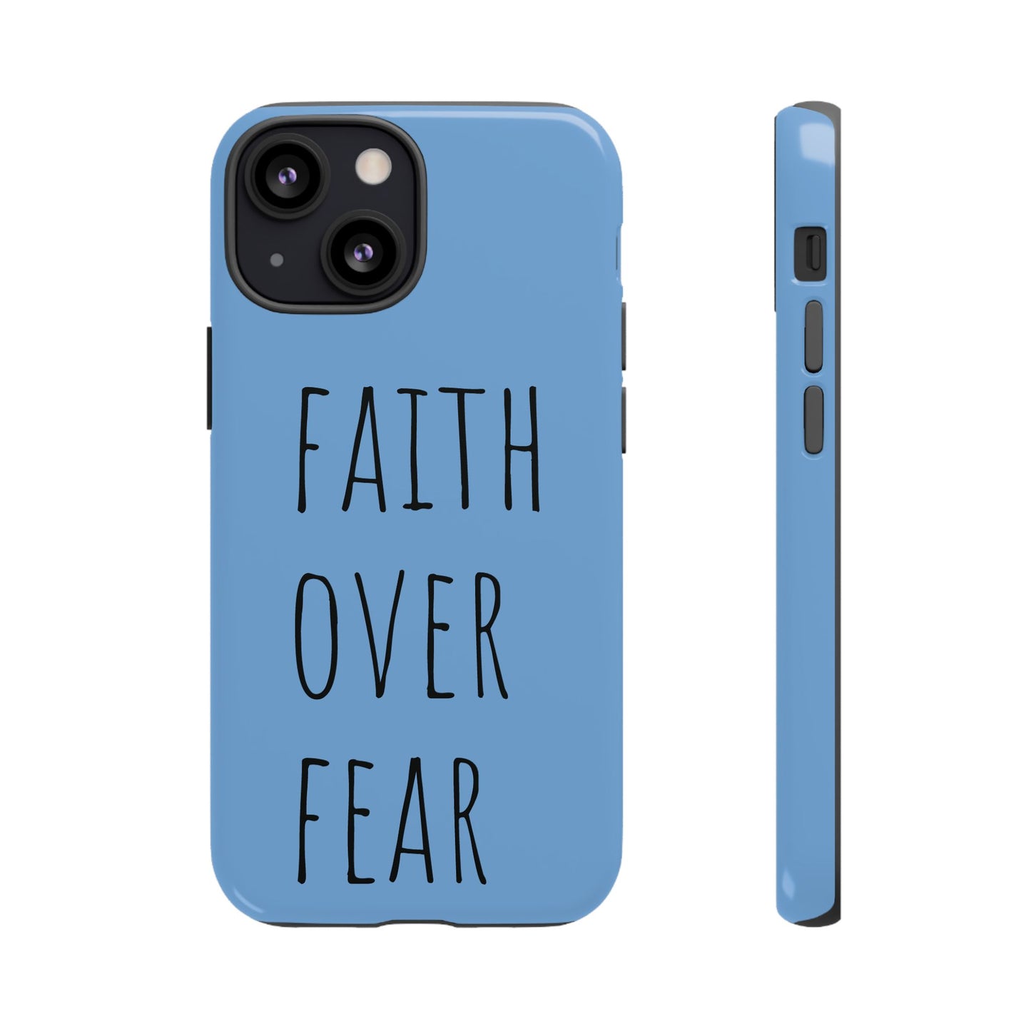 Faith Over Fear Phone Case, Motivational Phone Cover, Inspirational Tech Accessories, Gift for Friends, Affirmation Case