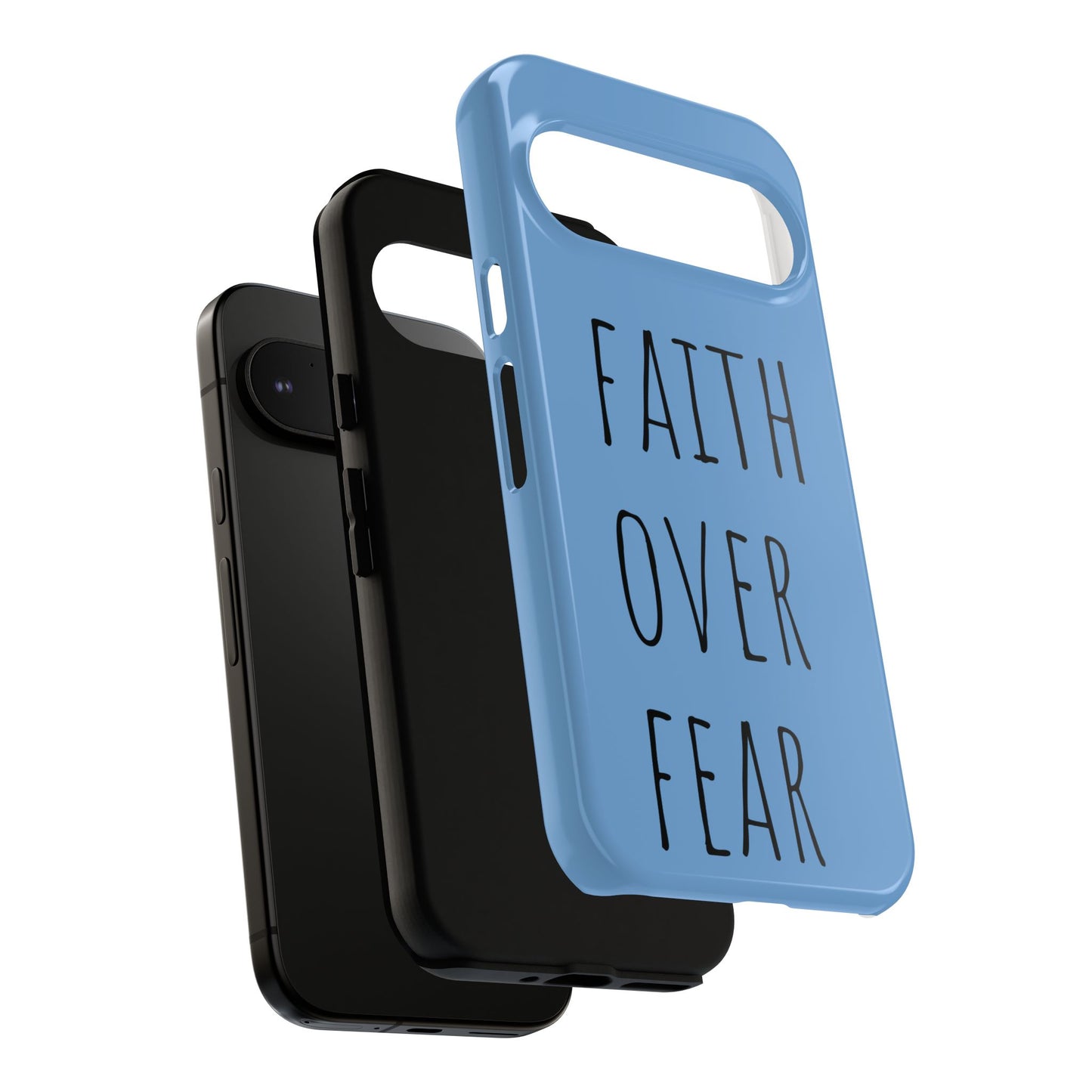 Faith Over Fear Phone Case, Motivational Phone Cover, Inspirational Tech Accessories, Gift for Friends, Affirmation Case