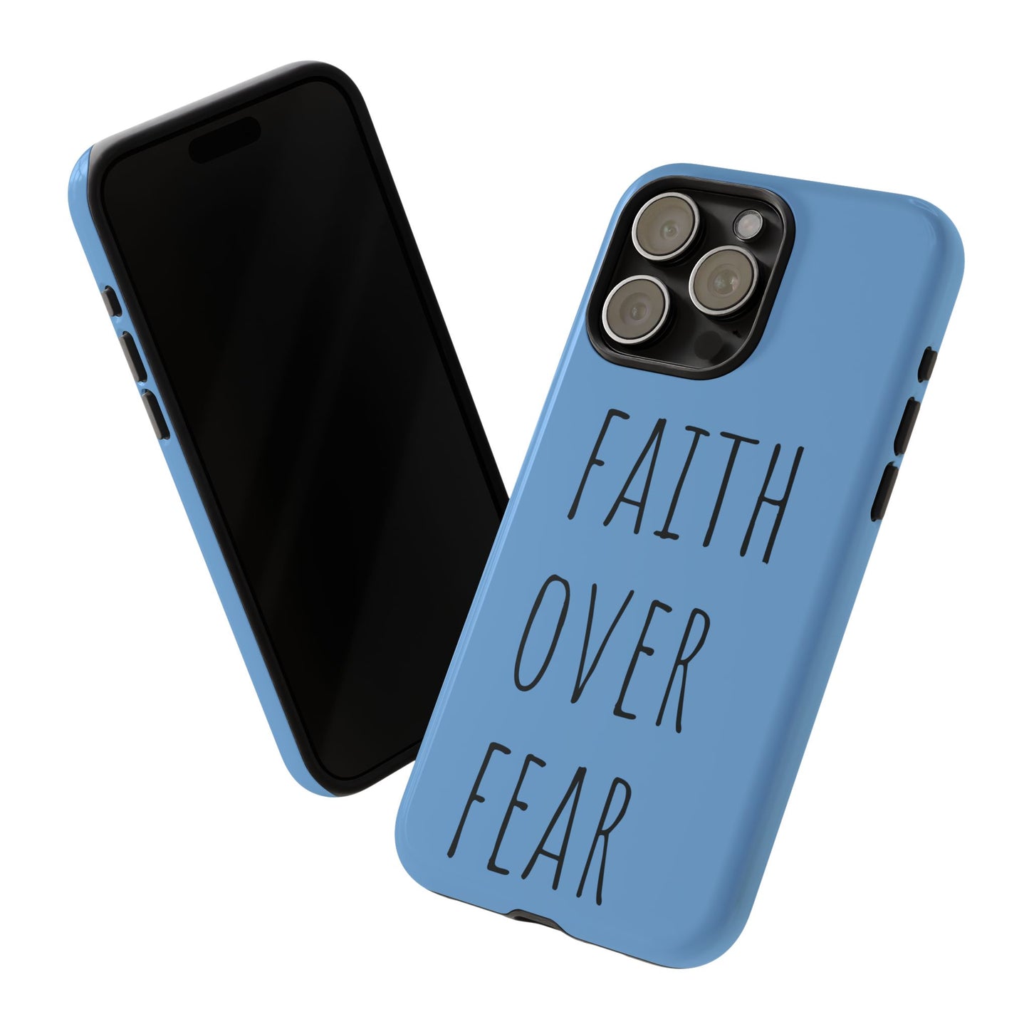 Faith Over Fear Phone Case, Motivational Phone Cover, Inspirational Tech Accessories, Gift for Friends, Affirmation Case