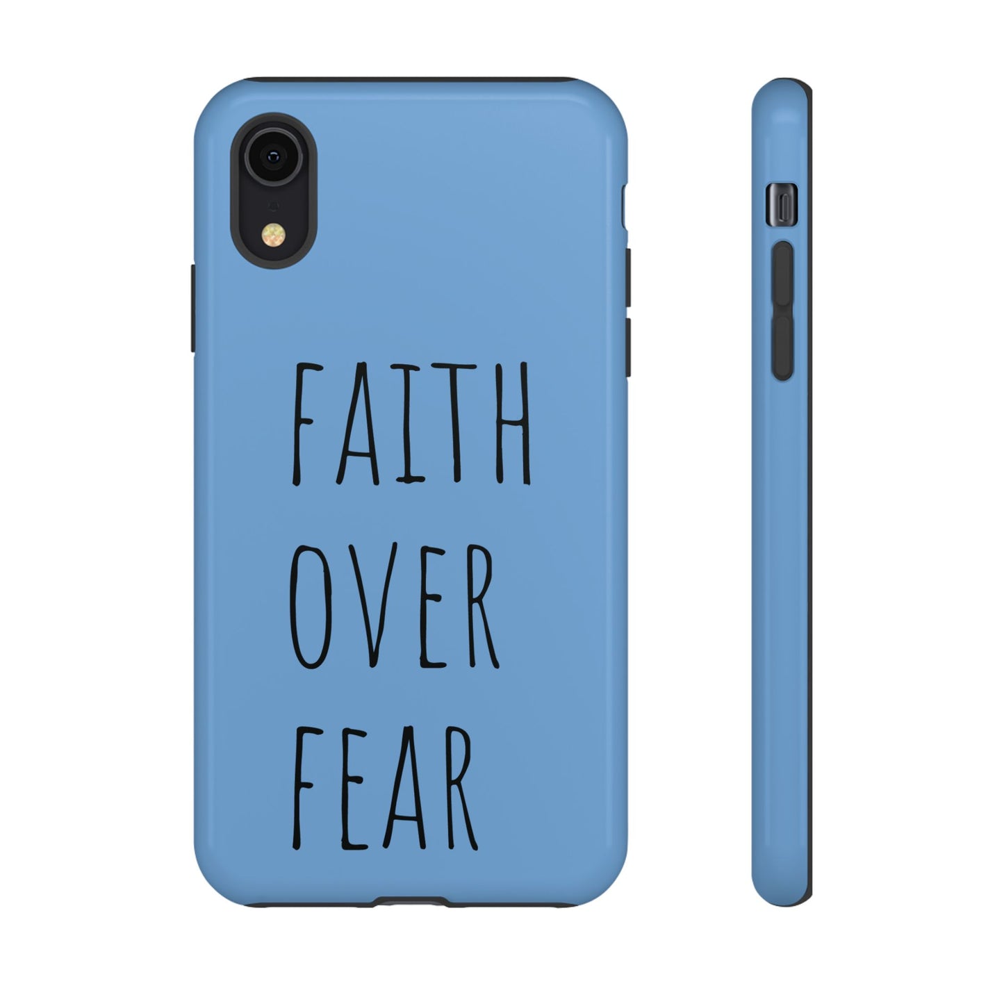 Faith Over Fear Phone Case, Motivational Phone Cover, Inspirational Tech Accessories, Gift for Friends, Affirmation Case